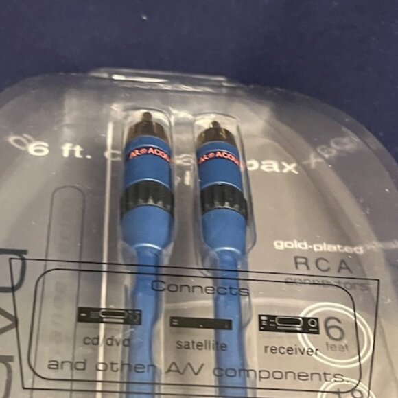 Acoustic Research High Quality Digital Audio Coaxial Cable 6 Ft. For DVD - Picture 4 of 4